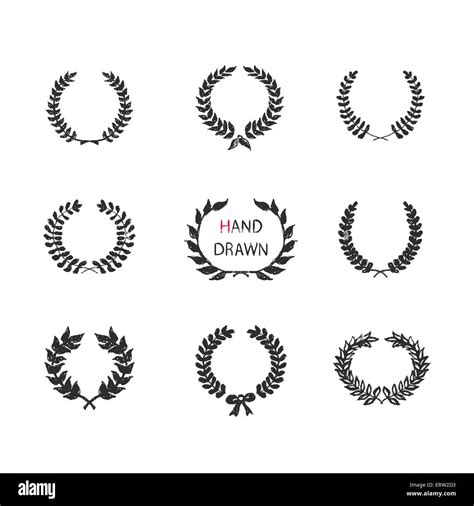 Laurel Wreath Illustration Hi Res Stock Photography And Images Alamy