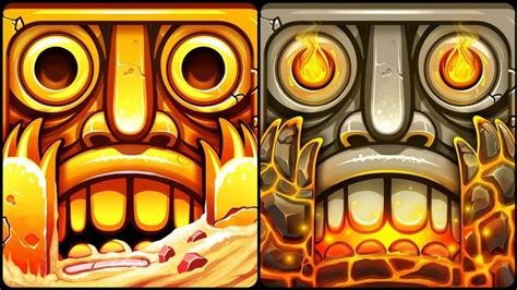 Temple Run 2 Blazing Sands Vs Volcano Island YouTube