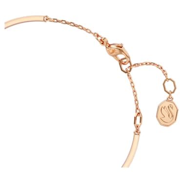 Hyperbola Bangle Infinity White Rose Gold Tone Plated Swarovski