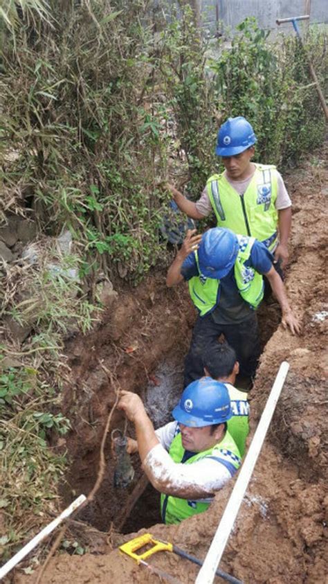 Pasokan Air PDAM Tirta Pakuan Terganggu Kebocoran Pipa