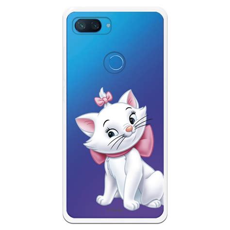 Estojo Transparente Oficial Disney Marie Silhouette Para Xiaomi Mi 8