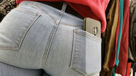 Phat Ass Brunette Babe In Thrift Shop CLOSE UP 1 Video Tight Jeans Forum