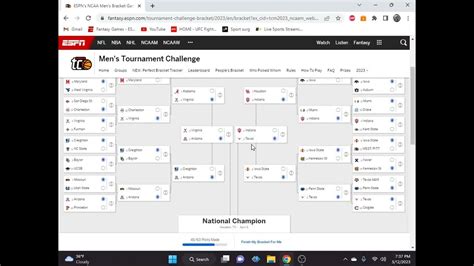 2023 Ncaa Tournament Bracket Picks Predictions Youtube