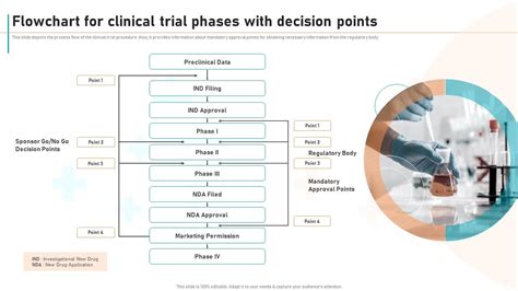 New Drug Development Process Flowchart For Clinical Trial Phases With