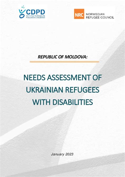 Document Ukraine Situation Moldova Needs Assessment Of The