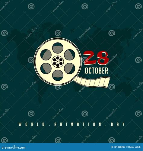 World Animation Day stock vector. Illustration of camcorder - 161466287