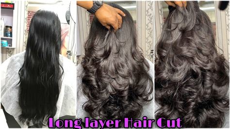 How To Long Layer Hair Cuteasy Waystep By Stephair Cut Tutorial