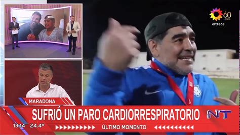 Canal 13 Momento De La Confirmación De La Muerte De Diego Maradona Youtube