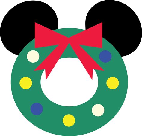 Mickey Mouse Wreath Svg Disney Christmas Svg Mickey Clipar Inspire