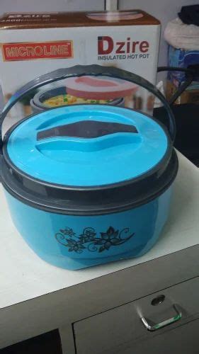 Fancy Casserole With Handle Plastic Dzire Insulated Hot Pot For Home Size 2000ML At Rs 145