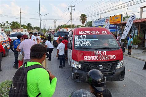 Accidente Vial En La Zona Continental De Isla Mujeres Deja Seis Lesionados