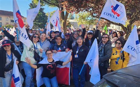 La Federación 8va Bio Bio marcha en el marco del Paro Nacional CONFUSAM