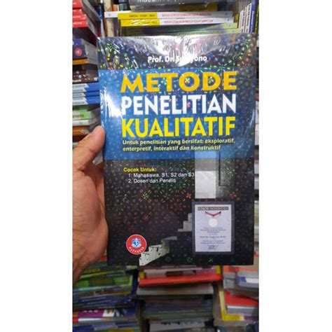 Jual Metode Penelitian Kualitatif Prof Dr Sugiyono Alfabeta Original