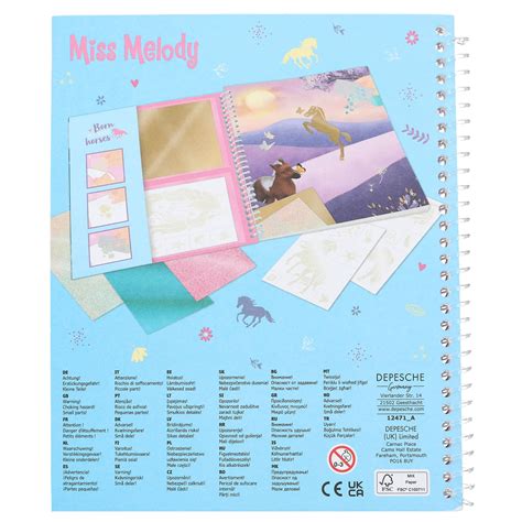 Kleurboek Miss Melody Stick Shine Overige Epplejeck