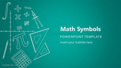 Math Symbols Cover Slide PPT - SlideModel