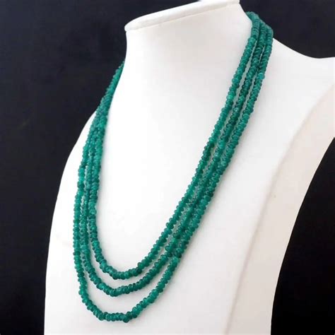 Free Shipping Beautiful Natural Rows X Mm Faceted Green Beads