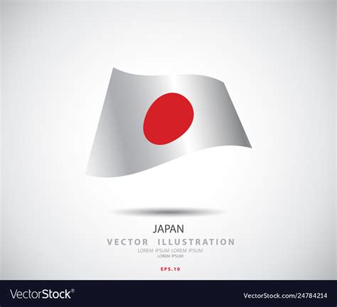 Japan flag Royalty Free Vector Image - VectorStock