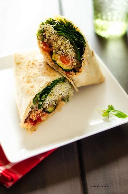 Grilled Vegetable Quinoa Wraps Wendy Polisi How To Cook Quinoa