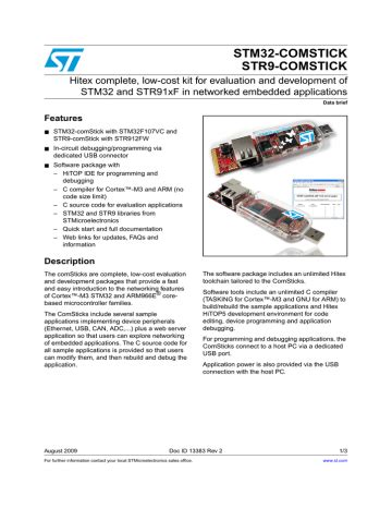 Stmicroelectronics Data Sheet Stm Comstick Str Comstick Manualzz