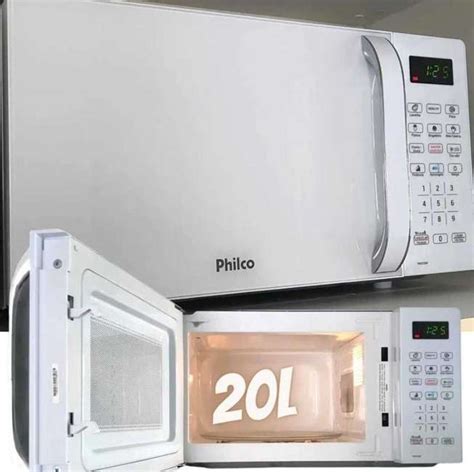 Micro Ondas Philco L Branco W Pmo Bb Limpa F Cil V Wt Promo Es