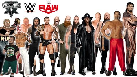 WWE Wrestlers Height Comparison WWE SUPERSTARS YouTube