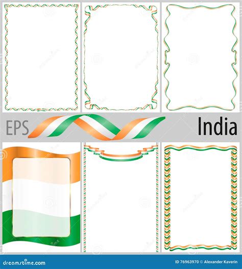 Indian Flag Page Border