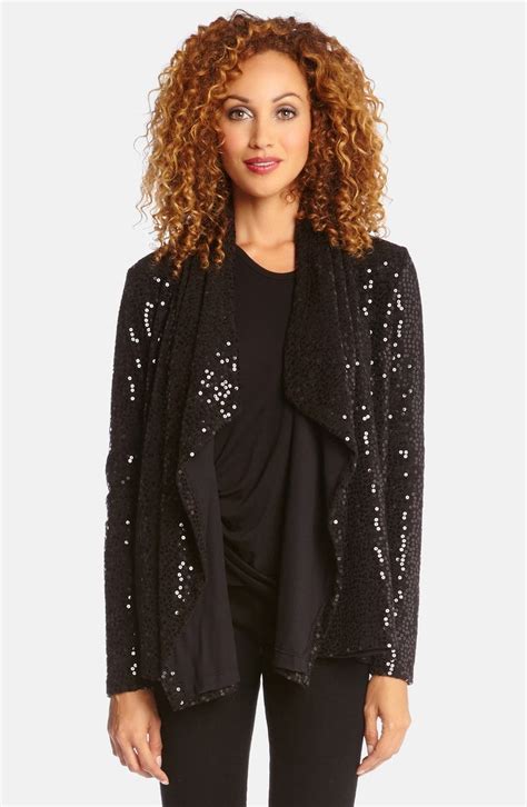 Karen Kane Sequin Cardigan Nordstrom