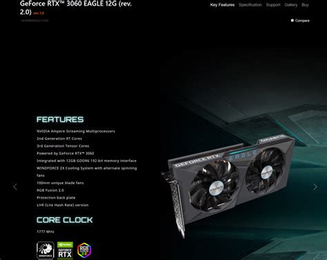 Gigabyte & AORUS Intro Refreshed GeForce RTX 3060 LHR 'Lite Hash Rate ...