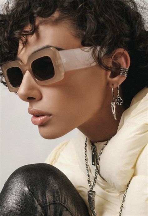 Fang Earrings Kiki Pregomesh Earrings Square Sunglasses Women