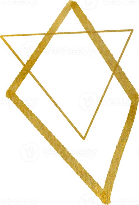 Gold Geometric Shape Frame 10869918 Png