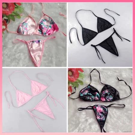 Jual Smile Pakaian Dalam Wanita Korea Lingerie Set Bra Lingerie G String Motif Bunga 3025