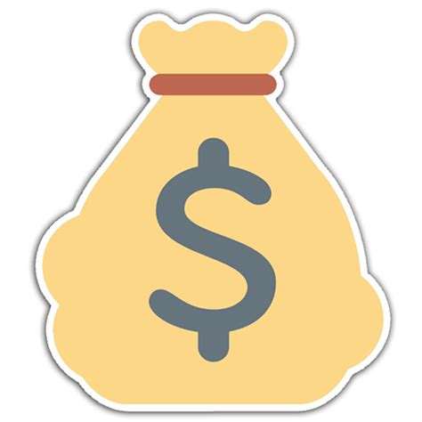 Money Bag Emoji Sticker💰 – Stick N Peel Graphics