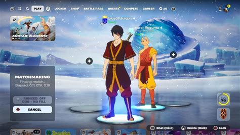 Fortnite Lore Accurate Victory Fortnite Collaboration Avatar The Last Airbender Youtube