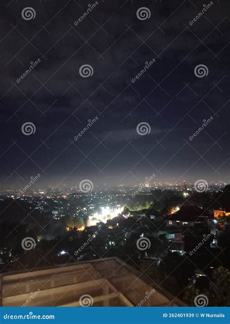 Beautiful Night View in Dago Bandung Editorial Stock Image - Image of night, view: 262401939