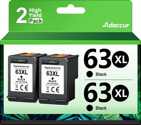 63xl High Yield Black Ink Cartridge For Hp 63 Black Ink