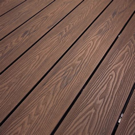 Waterproof Wood Grain Composite Floor Outdoor 3D Embossing WPC Decking