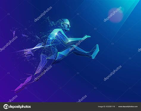 High Jump Vector Template Design Stock Vector by ©user789547 633381116