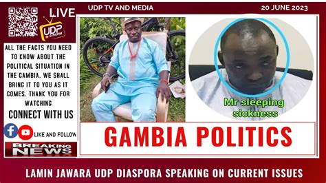 Lamin Jawara Udp Diaspora Speaking On Current Issues Youtube