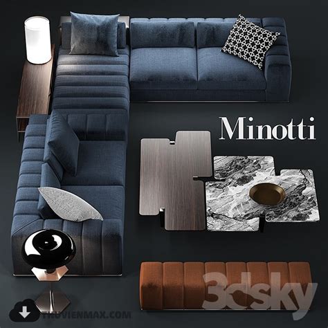 Minotti 3d Models For Free Download Behance