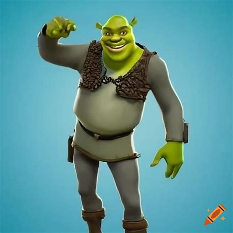 Shrek Character In A Fortnite Video Game Crossover On Craiyon