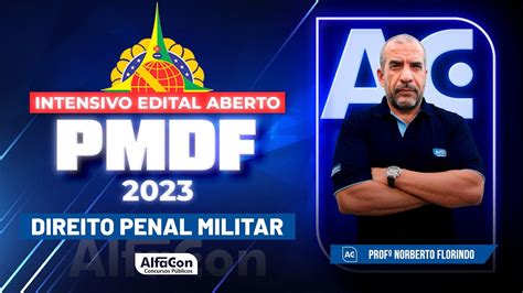 Concurso PMDF 2023 Intensivo Edital Aberto Direito Penal Militar