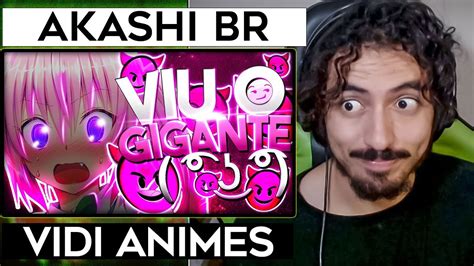 VIU O GIGANTE ʖ ZUEIRA ANIME Akashi BR Leozin React