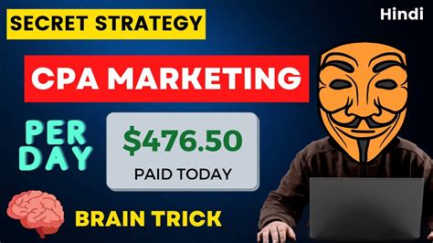 CPA Marketing Free Traffic Method 2022 Secret Strategy 50 Day Earn