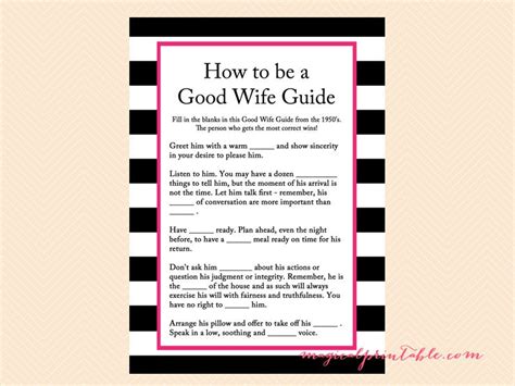 How To Be A Good Wife 1950 S Good Wife Guide Hot Pink