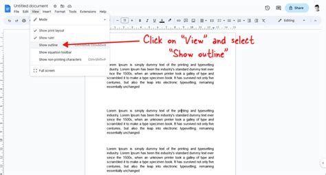 Google Docs Collapsible Sections