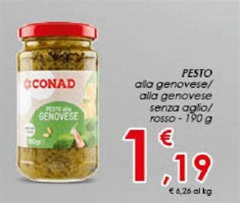 Offerta Pesto Alla Genovese Alla Genovese Senza Aglio Rosso G