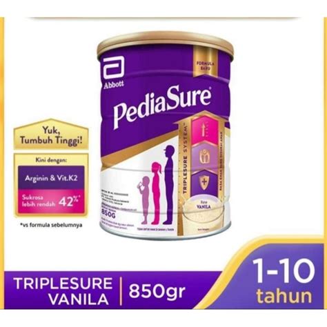 Jual Pediasure Triplesure Vanila 850 Gram Shopee Indonesia