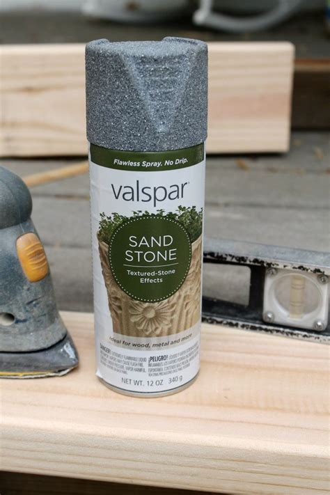 This Is Awesome Spray Paint By Valspar It Looks Like Real Sand Stone