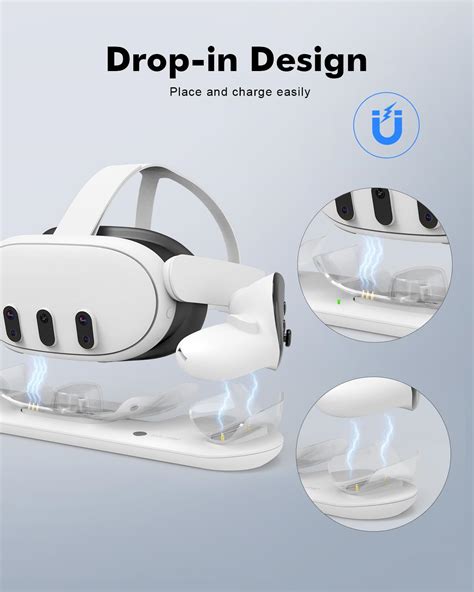 Snapklik.com : BINBOK VR Charging Dock For Meta Quest 3, For Vr Oculus ...