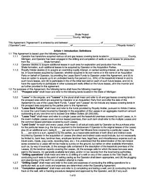 Fillable Online Shale Project Fax Email Print Pdffiller